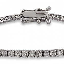 Diamond Slender Tennis Bracelet - 1,5 ct - 4