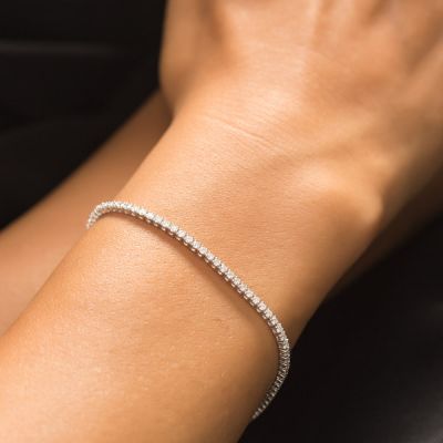 Diamond Slender Tennis Bracelet - 1,5 ct - 5