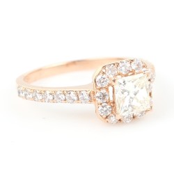 1,58 ct Kare Kesim Pırlanta Yüzük - 6