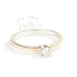 18K Gold Solitaire Diamond Ring - 0,3 ct - Nusrettaki