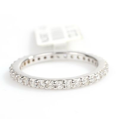 18K Gold Eternity Ring, 0,3 ct Diamond - 1