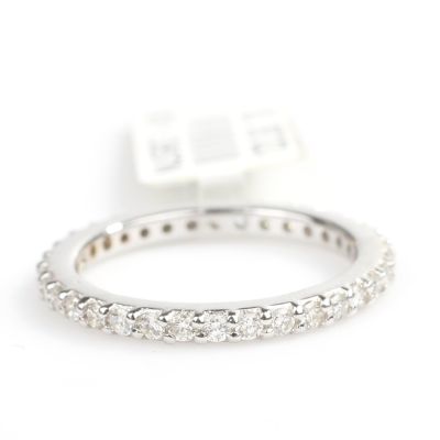 18K Gold Eternity Ring, 0,3 ct Diamond - 2
