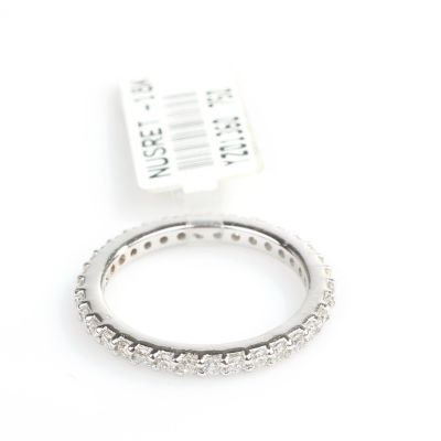 18K Gold Eternity Ring, 0,3 ct Diamond - 3