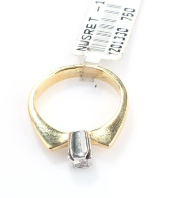 Solitaire Yes Princess Ring, 18K Gold - 3