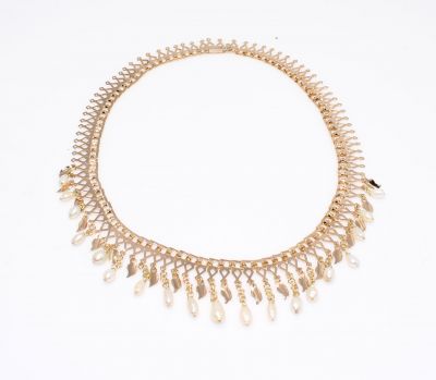 18K Gold Designer Necklace - 1