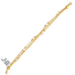 22 Ayar Altın 4 Sıra İnci Taşlı Bileklik - Nusrettaki (1)