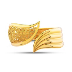 22 Ayar Altın Ajurlu Lale Model Bilezik - Thumbnail
