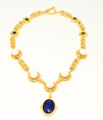 22 Ayar Altın Antik Bizans Kolye - 2