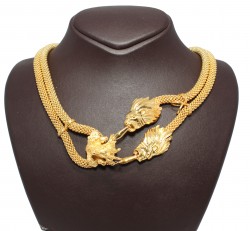 22 Ayar Altın Aslan Ve Geyik Modeli Kolye - 3