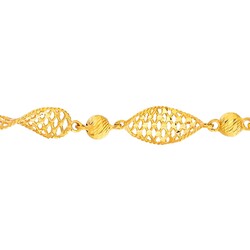 22 Ayar altın DNA Sarmalı Özel Tasarım Bileklik - 3