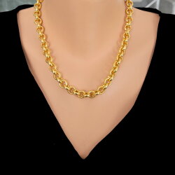 22 Ayar Altın Doch Zincir Kolye - 3