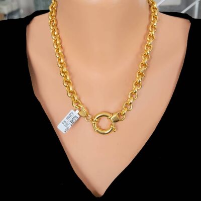 22 Ayar Altın Doch Zincir Kolye - 1