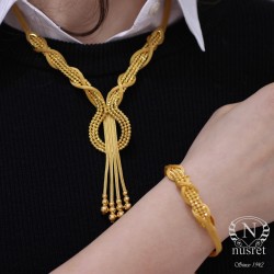 22 Ayar Altın Dorica Toplu Kolye - 4