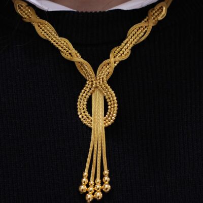 22 Ayar Altın Dorica Toplu Kolye - 1