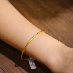 22 Ayar Altın Düz Ajda Bilezik - 3