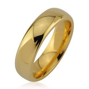 22K Gold Engagement Ring 6 mm - 1