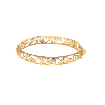 22 Ayar Altın El İşi Ajurlu Bilezik, Mat - 5