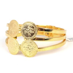 22 Ayar Altın Kaburga Model Paralı Bilezik - 4