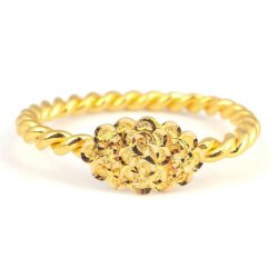 22 Ayar Altın Kalemli Papatya Kaşlı İki Tel Erzurum Burma Bilezik - Nusrettaki (1)