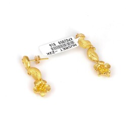 22 Ayar Altın Kardelen Model Sallantılı Küpe - Nusrettaki