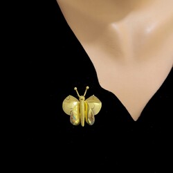 22 Ayar Altın Kelebek Modeli Kolye Ucu - Nusrettaki