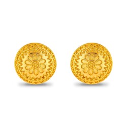 22 Ayar Altın Kubbe Model Küpe - 3