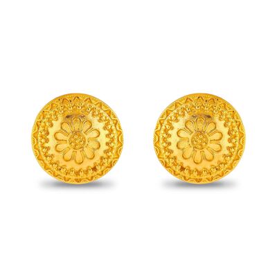 22 Ayar Altın Kubbe Model Küpe - 3