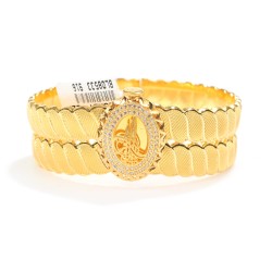 22 Ayar Altın Osmanlı Tuğralı Kelepçe Bilezik - 3