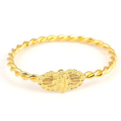 22 Ayar Altın Oval Kaşlı İnce Erzurum Burma Bilezik - 2