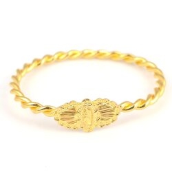 22 Ayar Altın Oval Kaşlı İnce Erzurum Burma Bilezik - Nusrettaki (1)