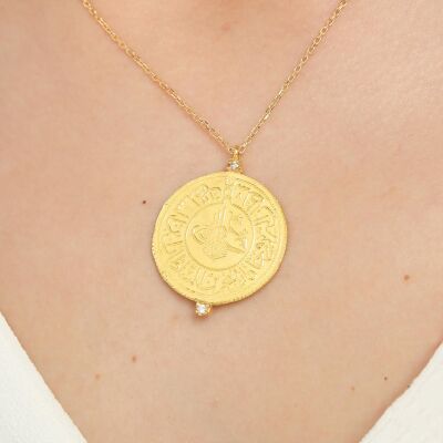 Gold Coins Necklace, 22K - 1