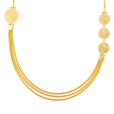 22 Ayar Altın Paralı Uzun Kolye - 3