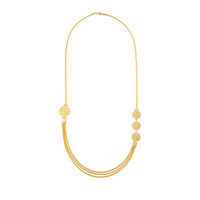 22 Ayar Altın Paralı Uzun Kolye - 2