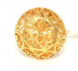 22K Gold Shiny Fusion Ring - Nusrettaki