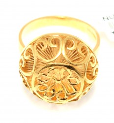 22K Gold Shiny Fusion Ring - 5