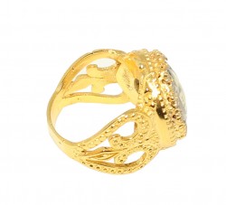 22 Ayar Altın sezar figürlü yüzük - 4