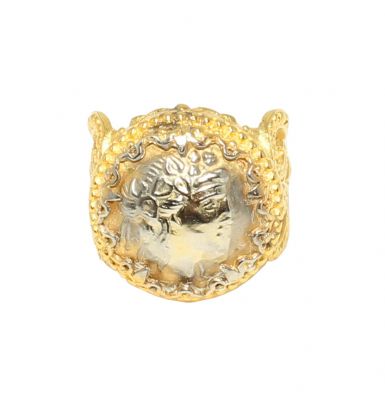 22 Ayar Altın sezar figürlü yüzük - 5