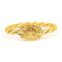 22 Ayar Altın Telkari Kaşlı Örme Burma Bilezik - Nusrettaki (1)