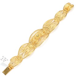 22 Ayar Altın Telkari Papatya Model Bileklik - Thumbnail