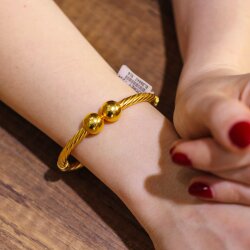 22 Ayar Altın Toplu Koç Kolu Bilezik - 4