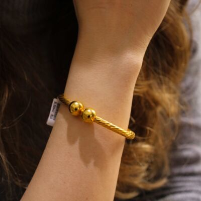 22 Ayar Altın Toplu Koç Kolu Bilezik - 3