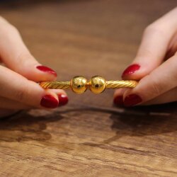 22 Ayar Altın Toplu Koç Kolu Bilezik - Nusrettaki