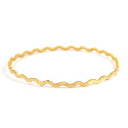 22 Ayar Altın Zikzak Ajda Bilezik - Nusrettaki (1)