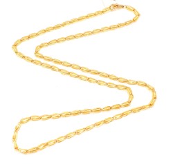 22 ayar Altın Spiral Model Zincir - 4