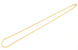 22 Ayar Altın Spiral Model Zincir, İnce - Thumbnail