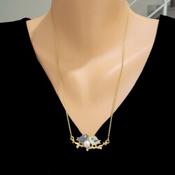 Nusrettaki - 22K Gold Lovebirds Necklace