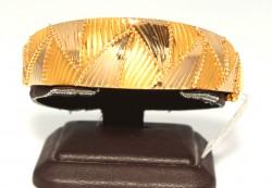 22K Gold Bangle, Beaded Waves - Nusrettaki (1)