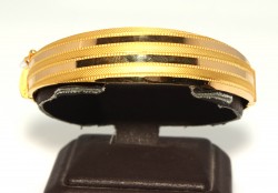 22K Gold Bangle Bracelet, Band Design - 1