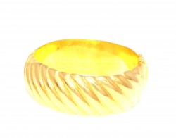 22K Gold Bangle Bracelet, Bektashi Model - Nusrettaki