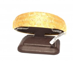 22K Gold Bangle Bracelet, Comb Design - 2